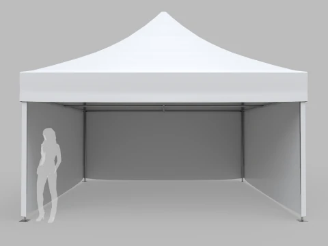 Commercial Tent 5x5 Meters 3D Model