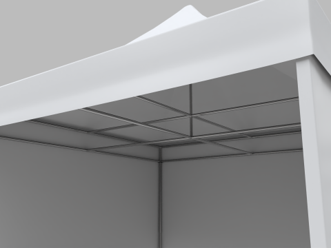 Commercial Tent 5x5 Meters 3D Model