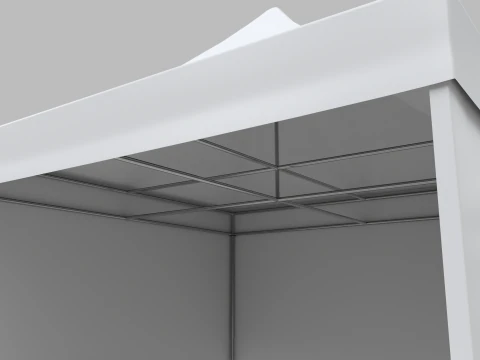 Commercial Tent 5x5 Meters 3D Model