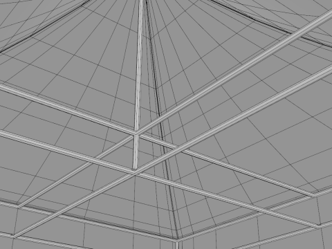 Commercial Tent 5x5 Meters 3D Model