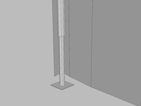 Commercial Tent 5x5 Meters 3D Model