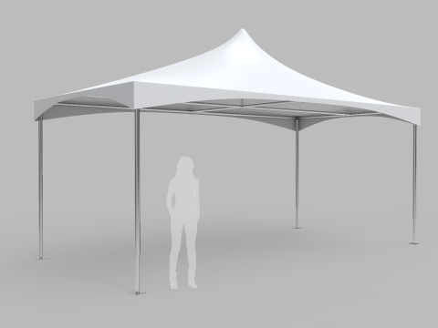 Commercial Tent 6x3 Meters Modèle 3D