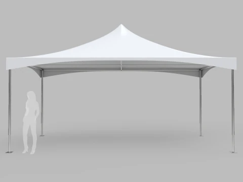 Commercial Tent 6x3 Meters 3D Model