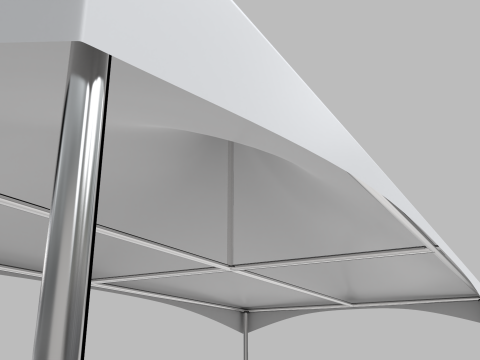 Commercial Tent 6x3 Meters 3D Model