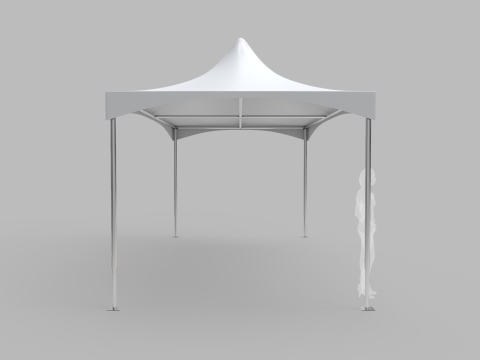 Commercial Tent 6x3 Meters 3D Model