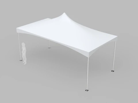 Commercial Tent 6x3 Meters 3D Model