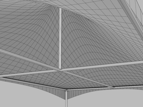 Commercial Tent 6x3 Meters 3D Model