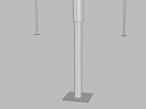 Commercial Tent 6x3 Meters 3D Model