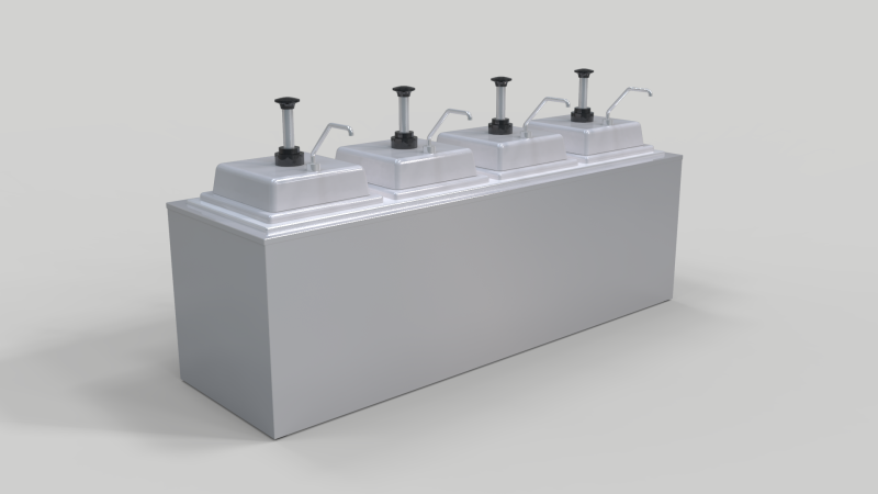 Condiment Dispenser Model 3D .c4d .max .obj .3ds .fbx .stl .blend