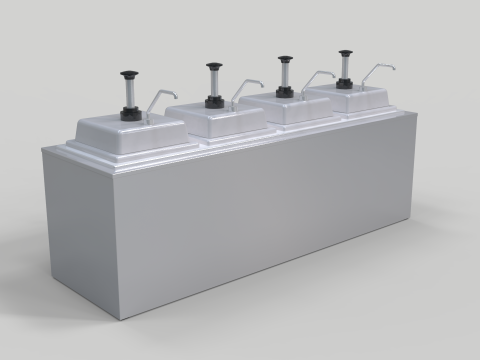 Condiment Dispenser 3D मॉडल