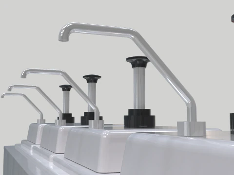 Condiment Dispenser 3D Model