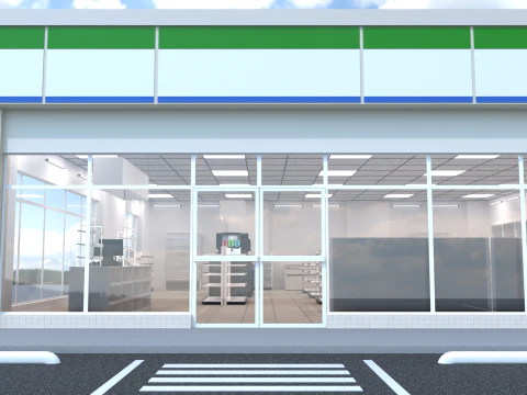 Convenience Store 1 3D Model