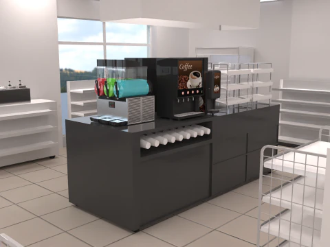 Convenience Store 1 3D Model