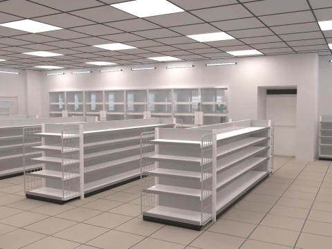 Convenience Store 1 3D Model