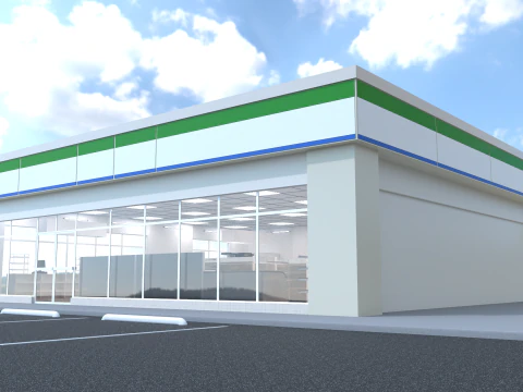 Convenience Store 1 3D Model