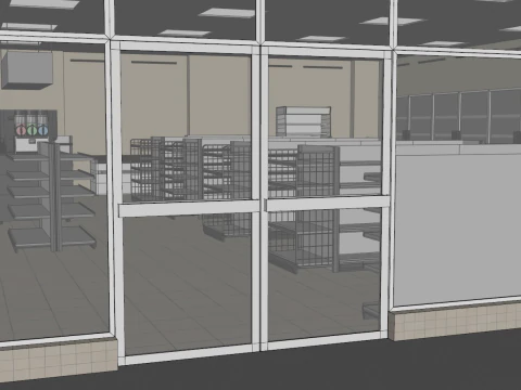 Convenience Store 1 3D Model