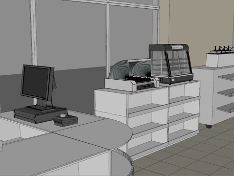 Convenience Store 1 3D Model