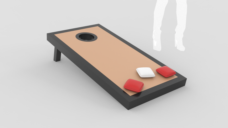 Cornhole Game 3Dモデル .c4d .max .obj .3ds .fbx .stl .blend 