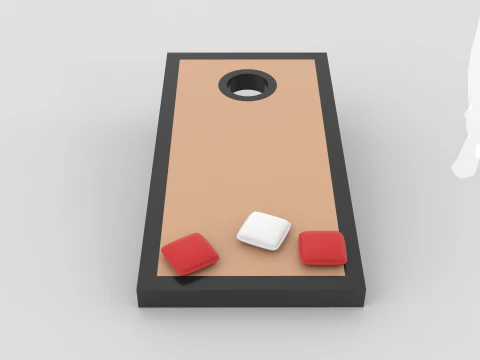 Gioco del cornhole Modello 3D