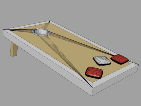 Cornhole Game 3Dモデル