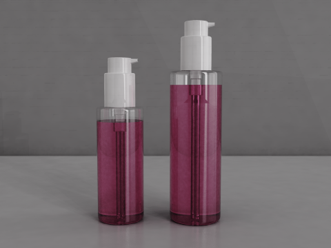 Cosmetics Bottles 3D मॉडल