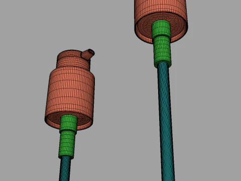 Cosmetics Bottles 3D Model