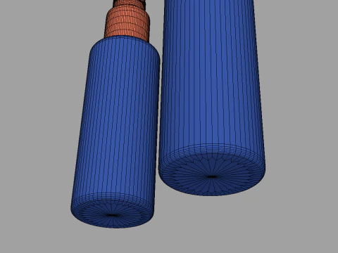 Cosmetics Bottles 3D Model