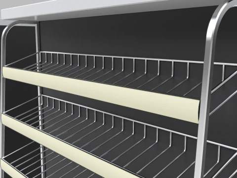 Counter Cashier Modules 3D Model