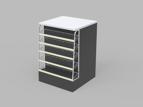 Counter Cashier Modules 3D 模型