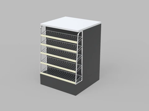 Counter Cashier Modules 3D Model
