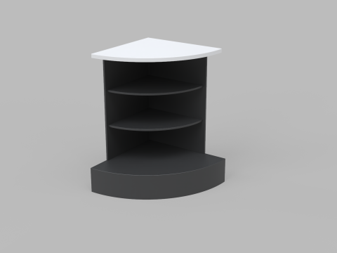 Counter Cashier Modules 3D 模型