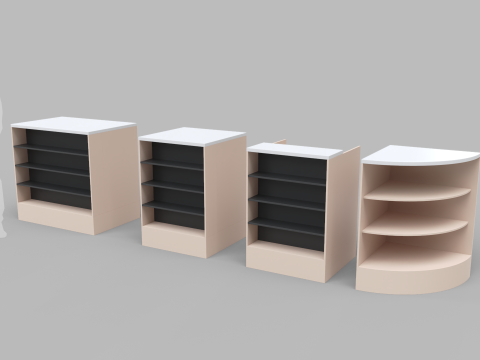 Counter Cashier Modules 2 3D Модель