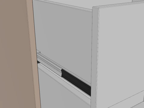 Counter Cashier Modules 2 3D Model