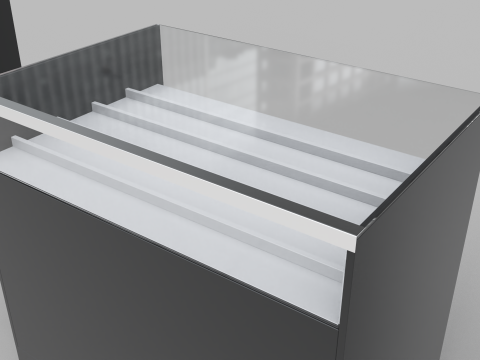 Counter Cashier Modules 3 3D 模型