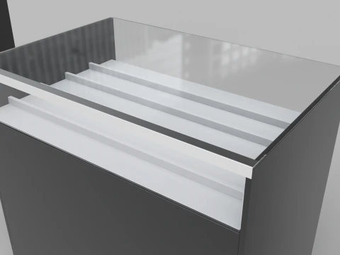 Counter Cashier Modules 3 3D Model