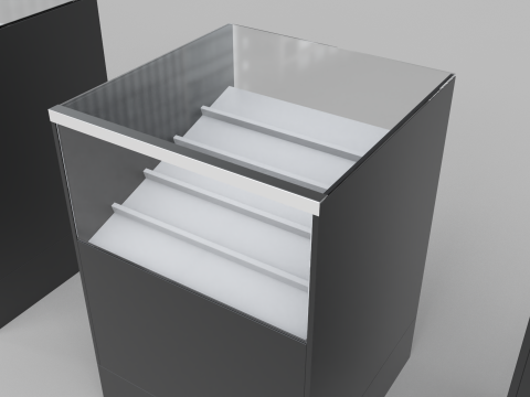 Counter Cashier Modules 3 3D 模型