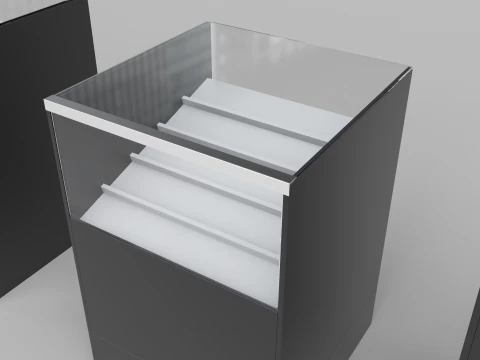 Counter Cashier Modules 3 3D Model