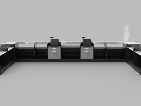 Counter Cashier Modules 3 3D 模型