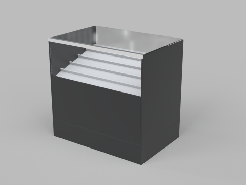 Counter Cashier Modules 3 3D 模型