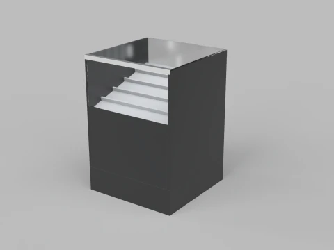 Counter Cashier Modules 3 3D Model