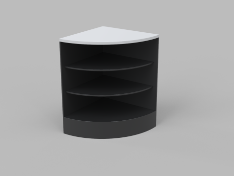 Counter Cashier Modules 3 3D 模型