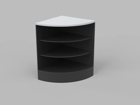Counter Cashier Modules 3 3D Model