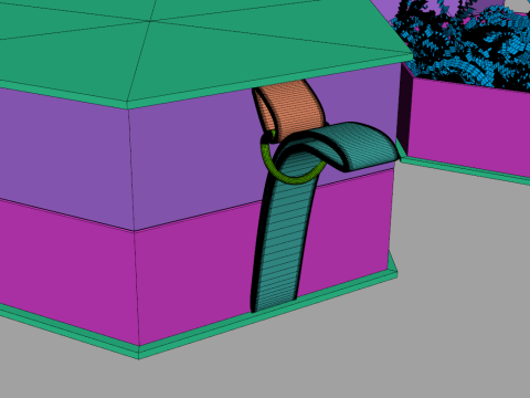 Crinkle Paper Gift Boxes - Circular and Hexagonal Modello 3D