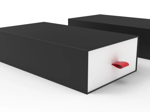 Crinkle Paper Sliding Drawer Box 3D Model