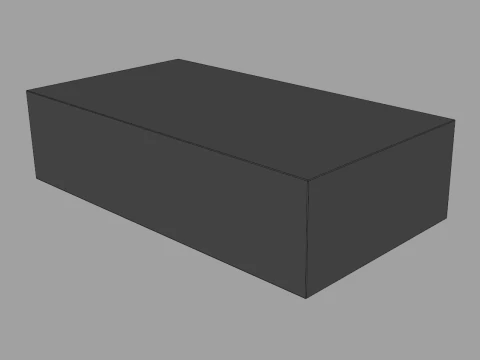 Crinkle Paper Sliding Drawer Box 3D Model