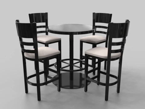 Delice - Conjunto Cadeira e Mesa Modelo 3D