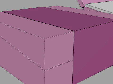 Diagonal Lid Gift Box 3D Model