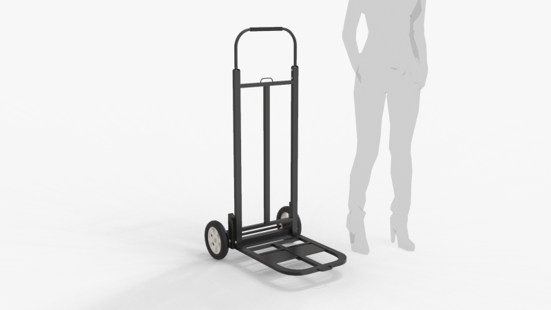 Dolly Hand Truck Modello 3D .c4d .max .obj .3ds .fbx .stl .blend 