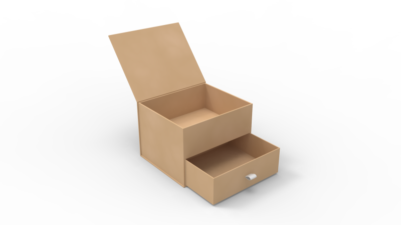 Drawer Gift Box 3D 模型 .c4d .max .obj .3ds .fbx .stl .blend
