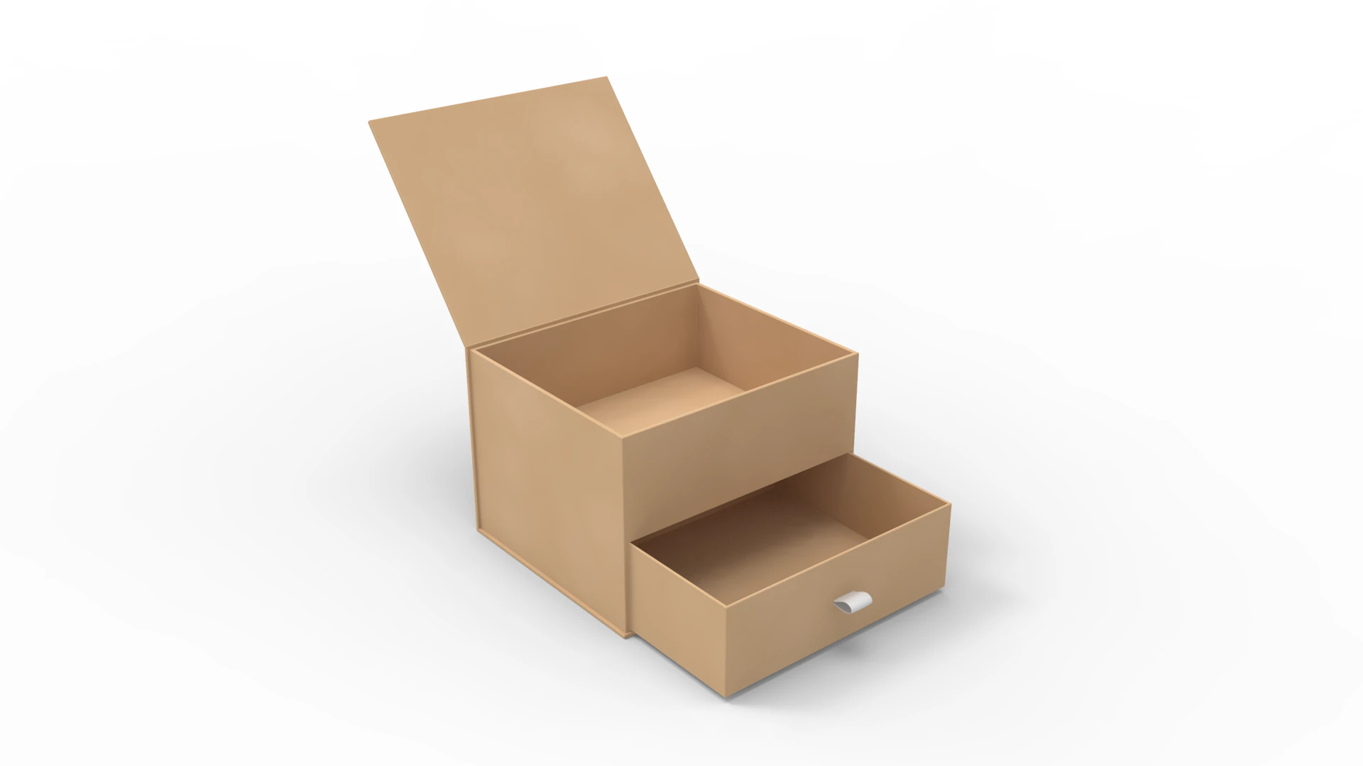 Drawer Gift Box 3D Model .c4d .max .obj .3ds .fbx .stl .blend 
